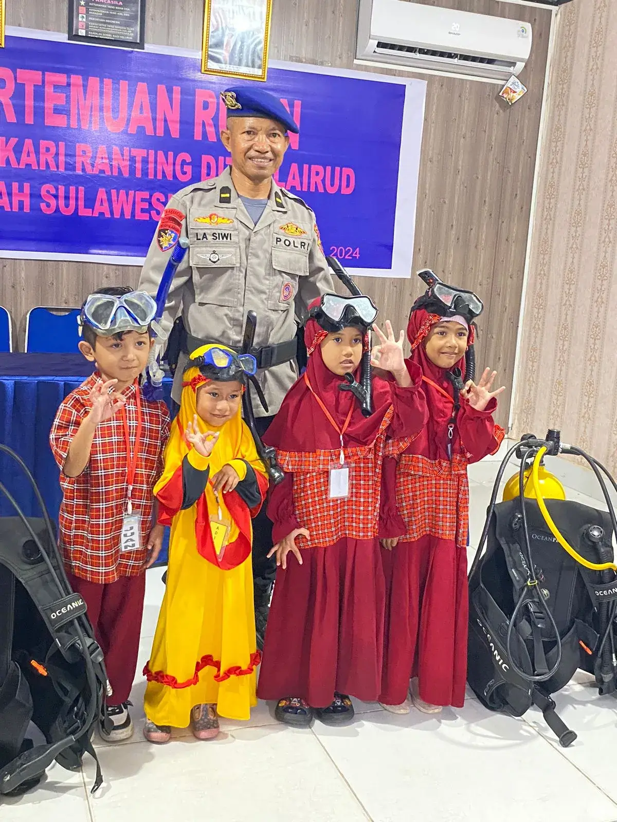 suasana ruang kelas dan belajar di taman kanak-kanak mutiara islam kendari